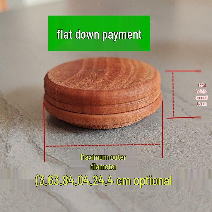 Pear Wood Gourd Tea Caddy Lid with Solid Wood Stopper