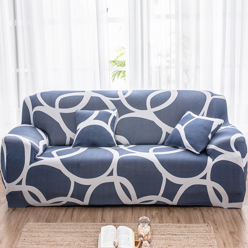Stretchable Printed Sofa Cover Full Elastic Slipcover 4 Seasons Soft Fabric Protector