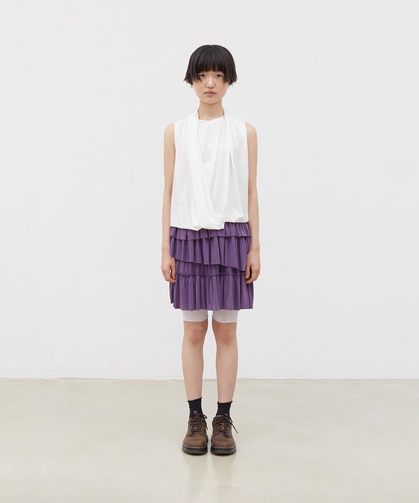 Koseumoseu Layered Frill Skirt (Purple)