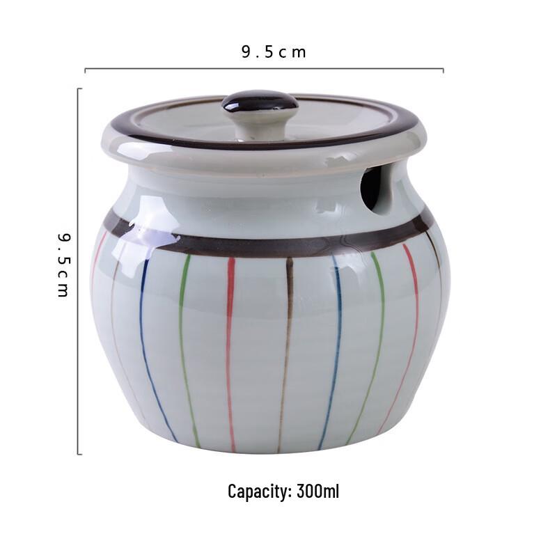 

Japanese Style Hand-Painted Ceramic Seasoning Jar