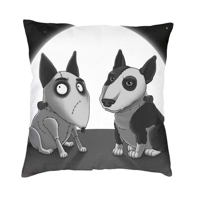 Tim Burton Horror Movie Sparkly Cushion Covers x Velvet Frankenweenie Throw Pillow Case for Sofa Car Square Pillowcase