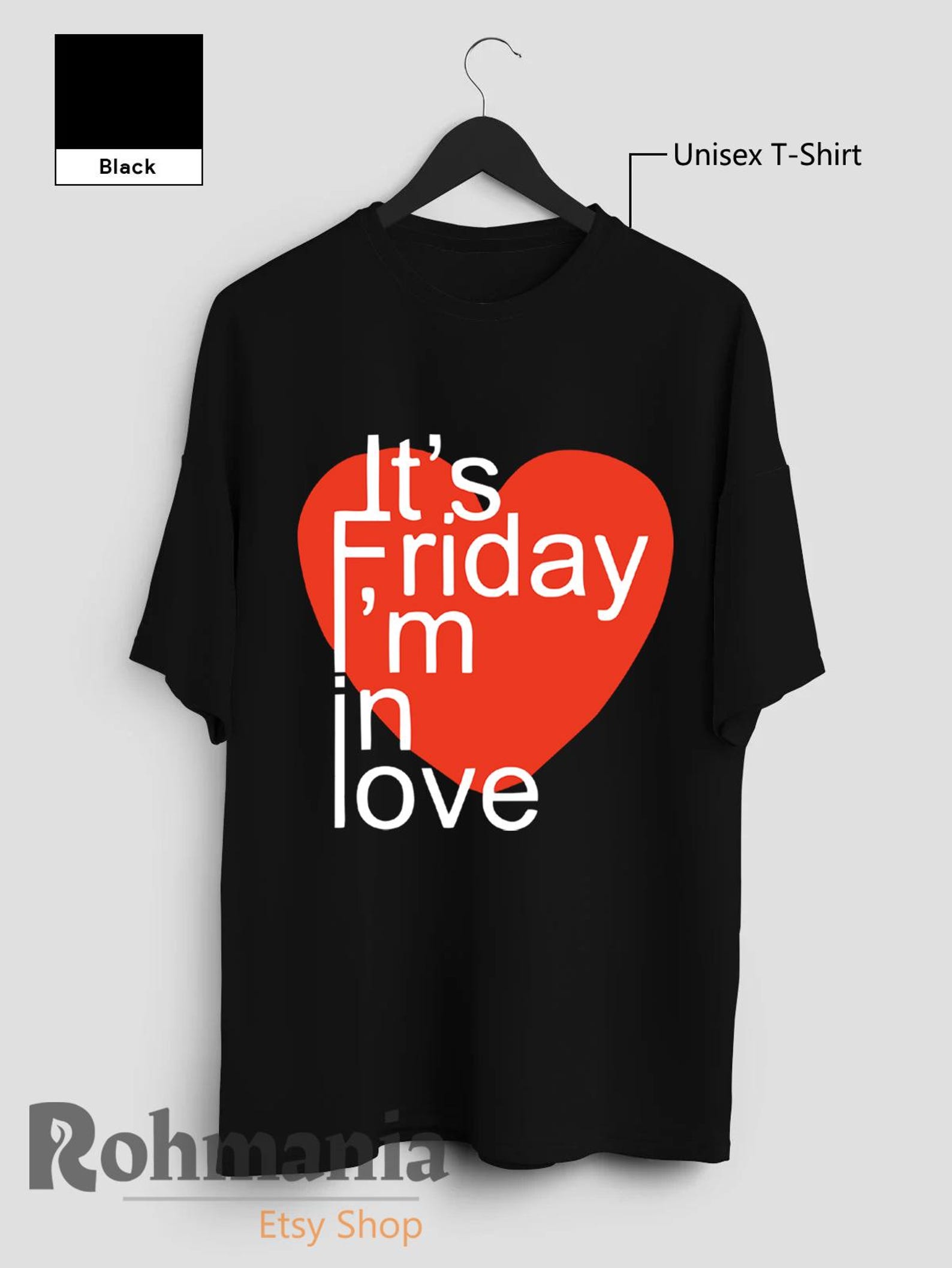 The Cure T-Shirt: It s Friday I m In Love, 90s Retro Rock Band Music Merch Shirt S