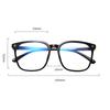 Trendy Women's Eyes Anti-Blue Light Myopia Glasses Black Fashion Flat Glasses Men's Eyes Women's Glasses Men's Glasses