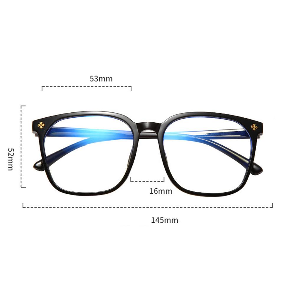 Trendy Women's Eyes Anti-Blue Light Myopia Glasses Black Fashion Flat Glasses Men's Eyes Women's Glasses Men's Glasses