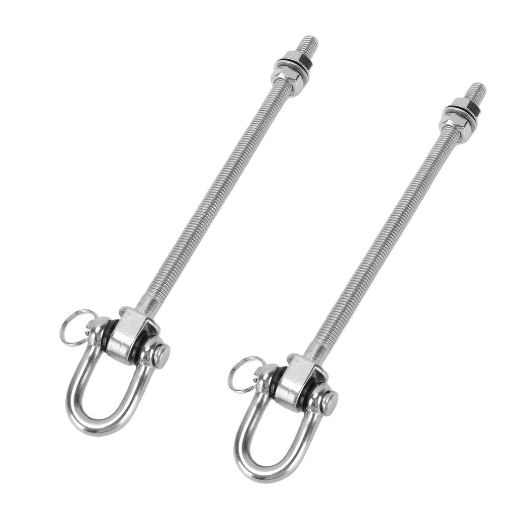 2 Pcs Heavy Duty Bearing Swing Hangers 304 Stainless Steel Swing Hooks 1800mm D Type for Yoga Hammock Chair