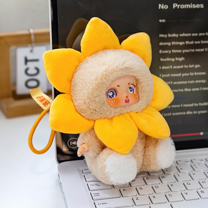 Super Cute Flower Spirit Baby Plush Pendant Trendy Toy Table with Girls Backpack Couple Hanging Decoration Party Gift
