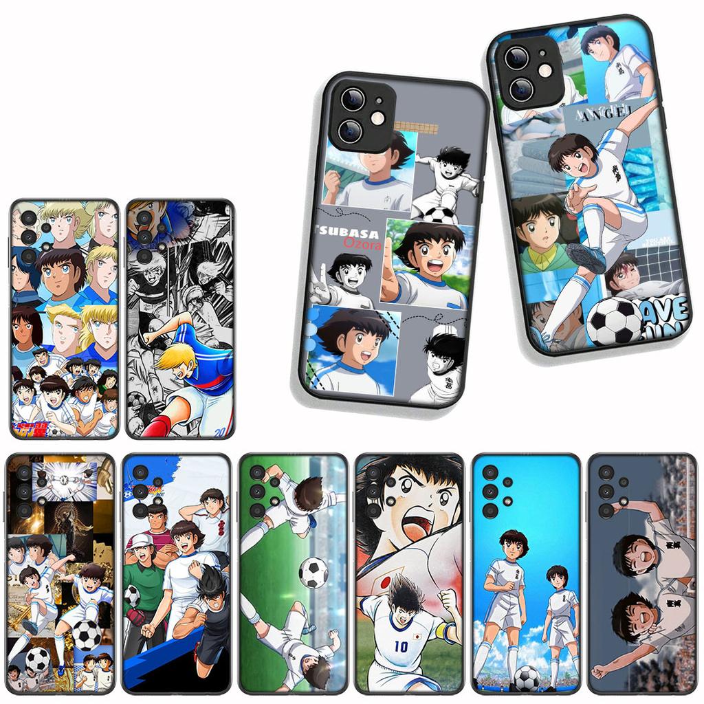 for Motorola Moto E14 E15 G04 G05 G14 G15 G54 G24 Power G34 G35 G75 G84 G85 G45 G55 G64 Case Captain Cartoon Tsubasa Football