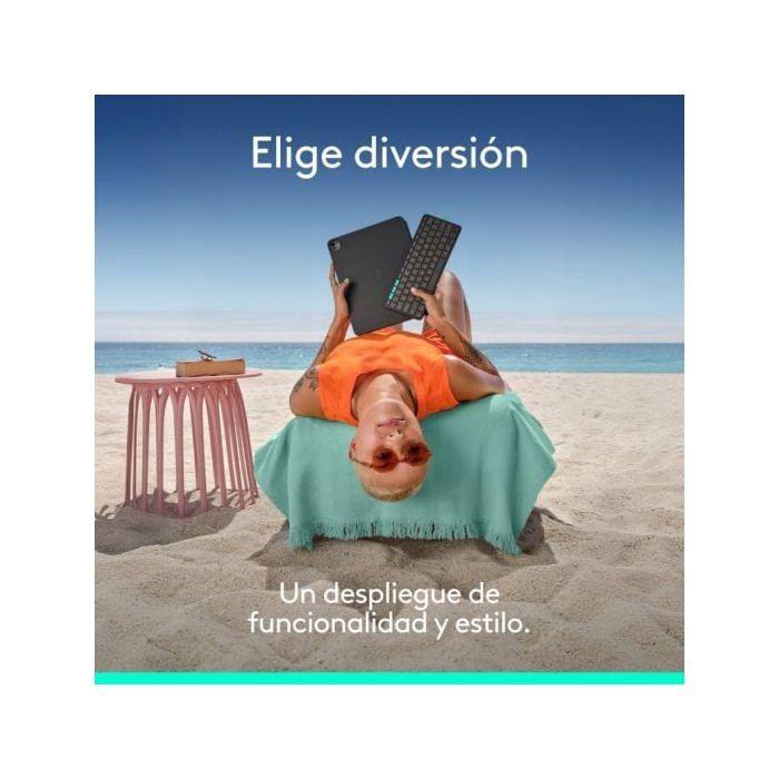 Logitech Flip Folio Funda con Teclado para iPad Pro M4 / iPad Air 13" (M2/M3) (2024/2025)