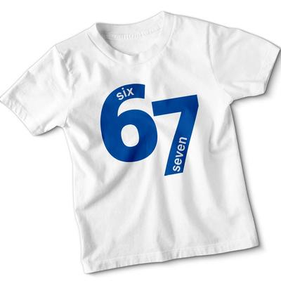 6 7 Six Sept T-shirt Enfant Meme Drôle Blague Humour 67 Garçons Filles T-shirt Graphique