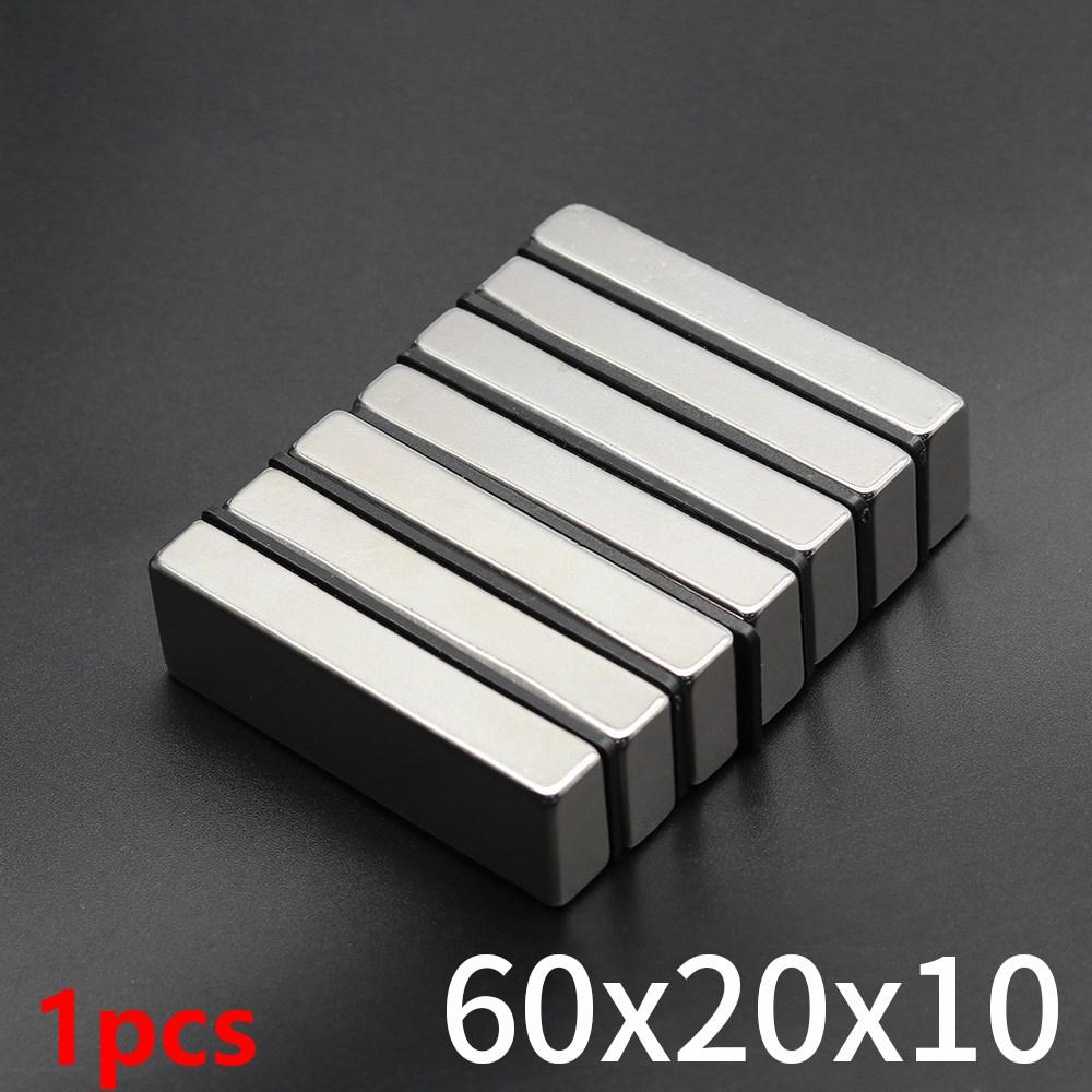 Powerful Neodymium Magnet N35 NdfeB Permanent Magnetic imanes Block Super Strong Fridge Magnets DIY 60x10x3 60x15x5 60x20x10mm