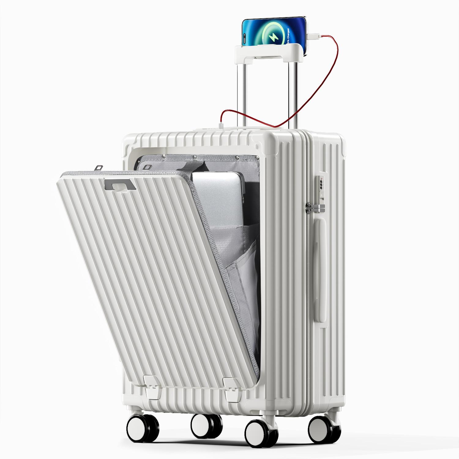 

Новый многофункциональный чемодан с открывающейся передней крышкой для женщин, 20 дюймов, для мужчин, с паролем 20 inches