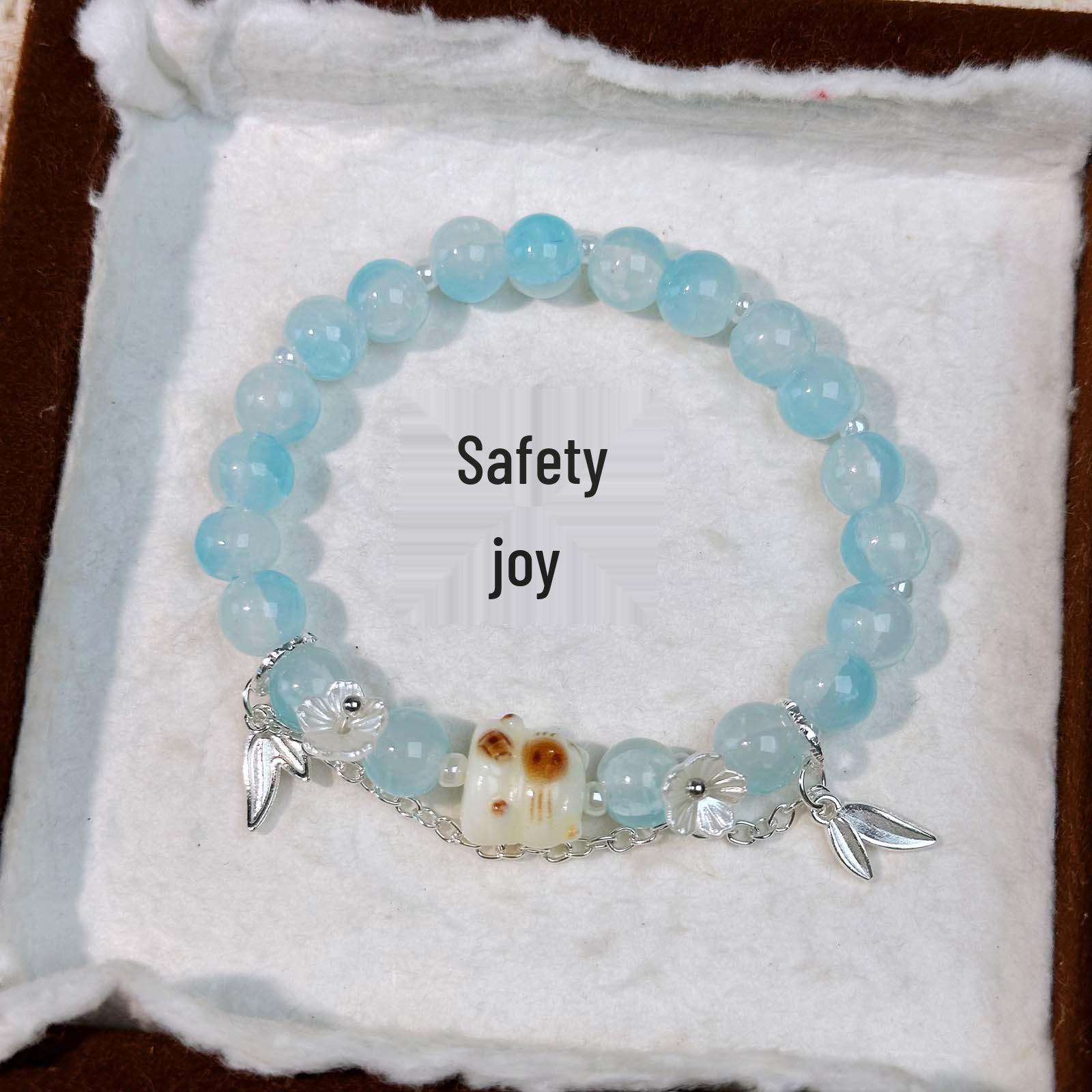 

Chic Forest-Style Charcoal-Roasted Bear Bracelet - Versatile & Trendy for Women and Students