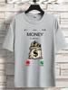 Unisexs Money Is Calling Graphic T Shirt Dollar Money Bag Incoming Call Screen Print Short Sleeve Crew Neck Casual Cotton Male Tee