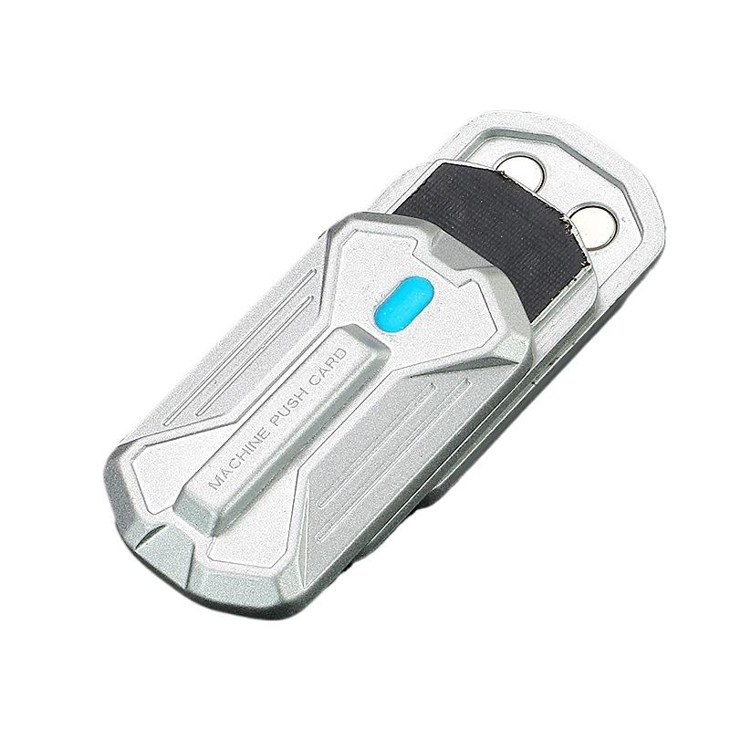 

Luminous Magnetic Push Card EDC Metal Fidget Pushing Plate Coin Mechanical Slider Relieve Stress Relief Toy Antistresse Anxiety серебряный