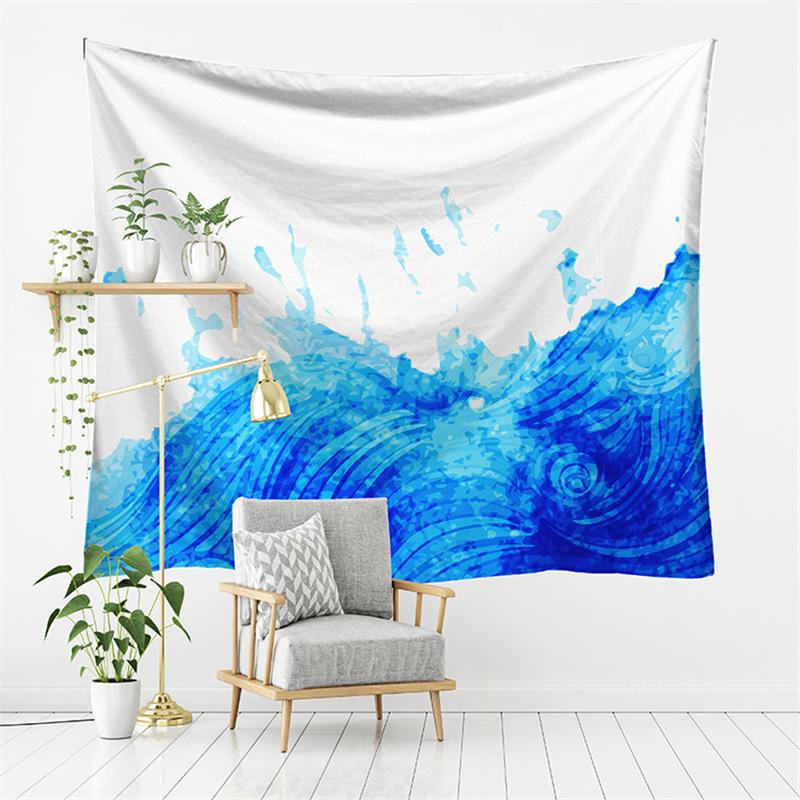 New Forest European-American Landscape TV Background Wall Tapestry - Polyester Decorative Hanging Cloth