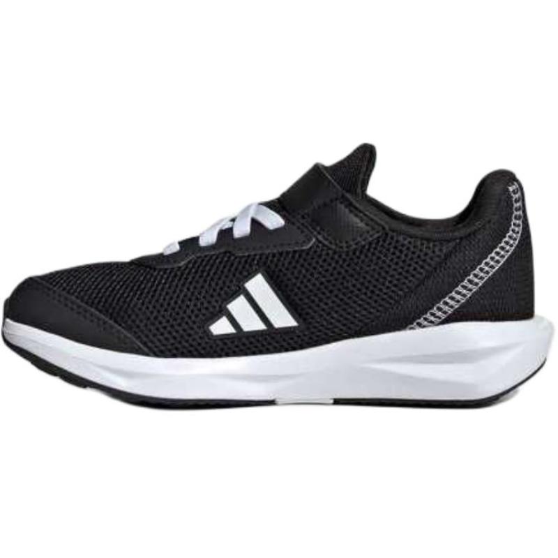 Adidas Faito Abrasion Resistant Low Top Kids Lifestyle Shoes Black White Kids' Sneakers JQ9517