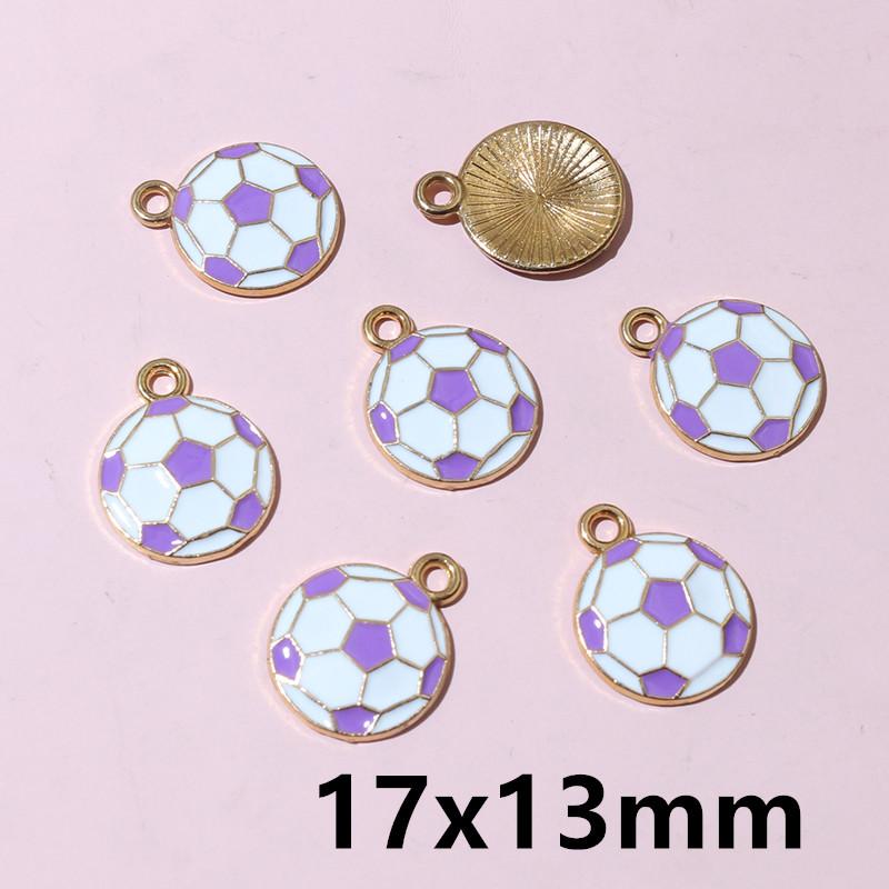 20pcs Enamel Football National Flags of Various Countries Charms Pendant DIY Jewelry Making Accessories for Necklace Earrings