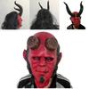 Máscara de Látex de Hellboy Para Halloween y Navidad Fiesta de Disfraces de Terror Decoración