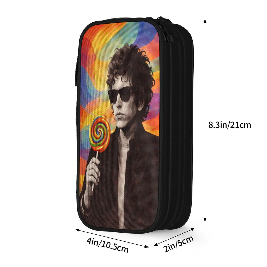 Bob Dylan Singer Pen Box Double Layer Large Capacity Office Supplies Pen Case Birthday Gift