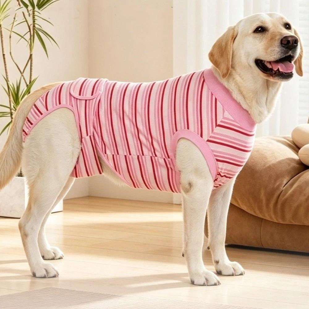 Striped Pet Physiological Pants Breathable Dog Anti-Licking Jumpsuit Spay Neuter Recovery
