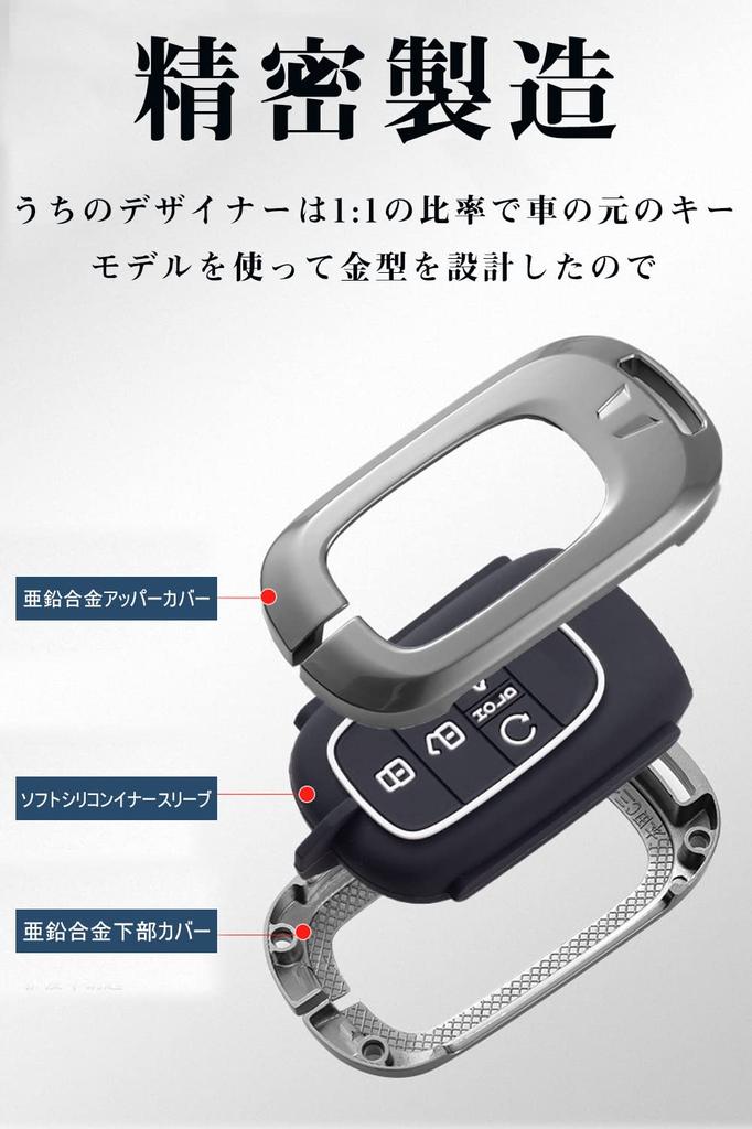 Klíč Pouzdro na klíč Smart pro klíč HONDA Slitina zinku Vysoká odolnost proti poškrábání Těžko vypadne Navrženo exkluzivně pro Vhodné pro Honda Nová řada VEZEL RV RV3 RV4 RV5 RV6