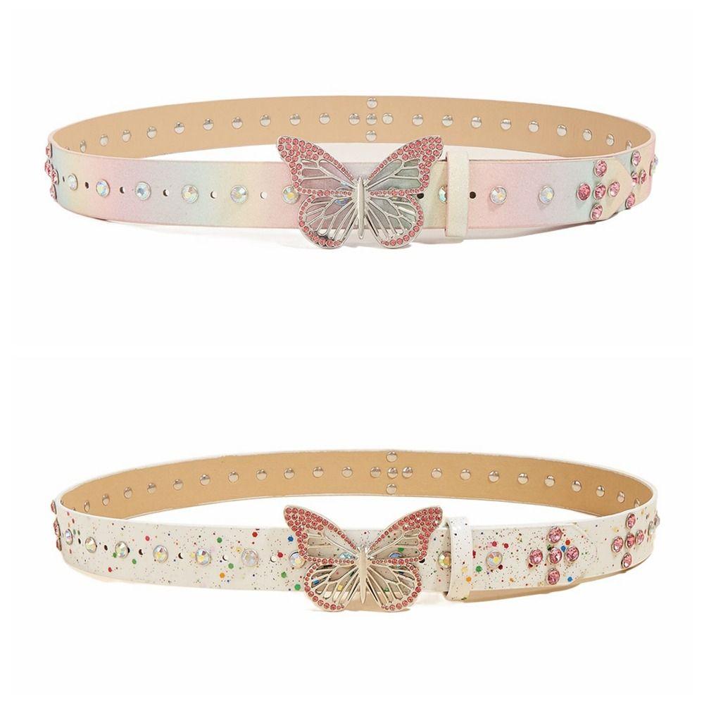 Punk Butterfly Waistbands Adjustable Women Waist Belt Elegant Waist Belt Dress Decoration