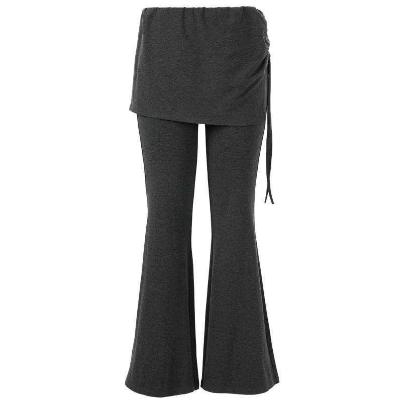 Women's Spliced Slim Fit Micro-Flare Commuter Pants