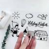Car Travel Transparent Silicone Clear Stamps for Seal DIY Scrapbooking Album Paper Card Mountain Animal Dog