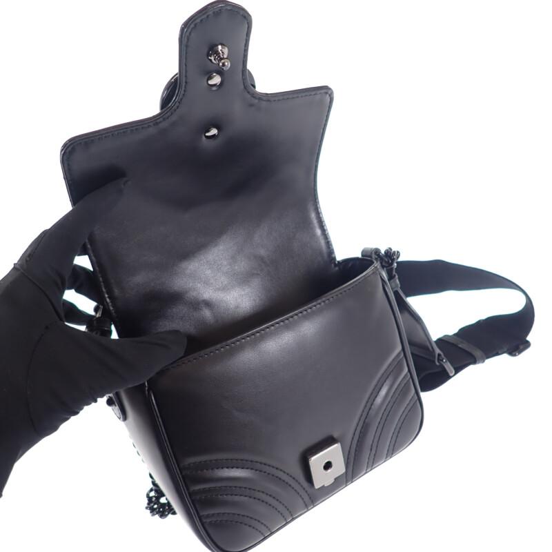 GUCCI  739681 Shoulder Bag black Calfskin Women