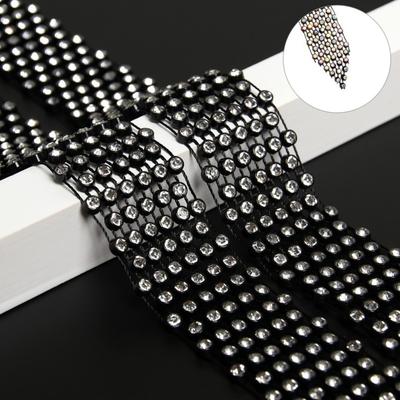 Trendy 1.3M Long Bling Scarf Neckerchief Sparkling Luxury Choker Necklace Shiny Rhinestones Tie Daily/Party/Dance