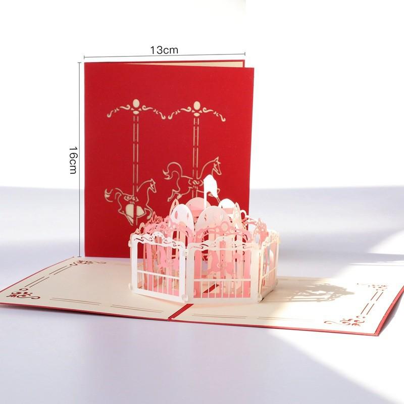 Cultural & Creative Birthday Pop-up Card - Party Blessing & Handmade Student Cake Gift