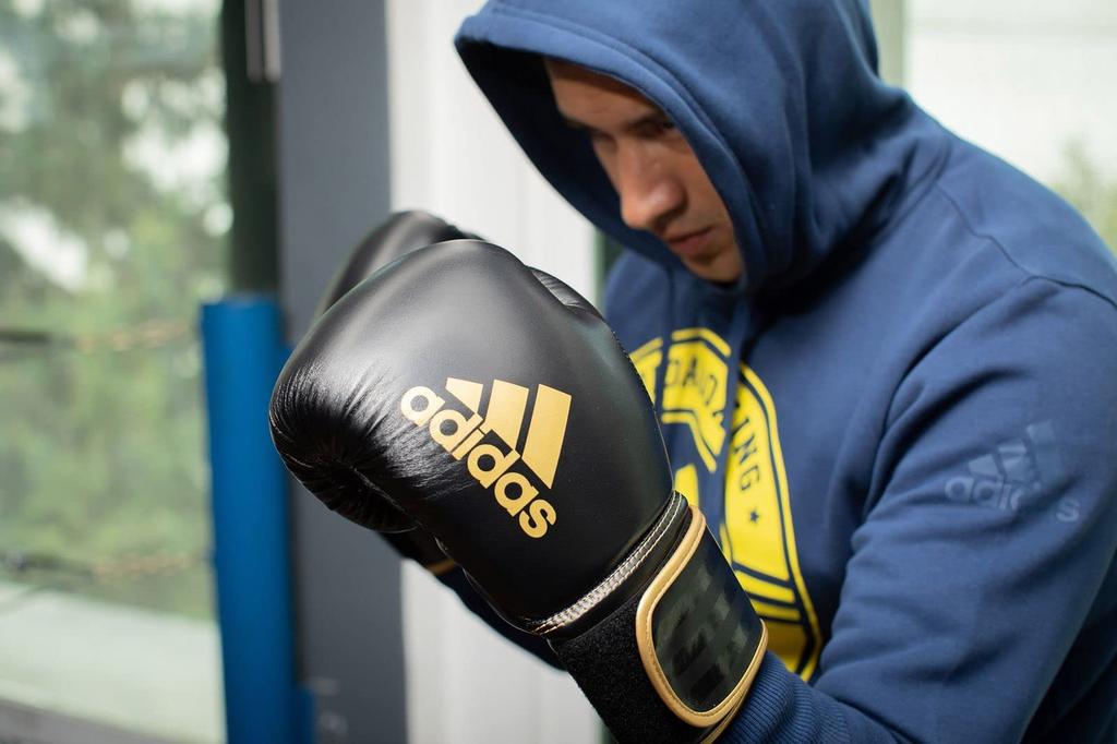 Adidas Hybrid 80 FLX Boxhandschuhe Sparringshandschuhe für und Fitness Schwarz x 3.0 // Boxen, Kickboxen, (12oz, Rot)