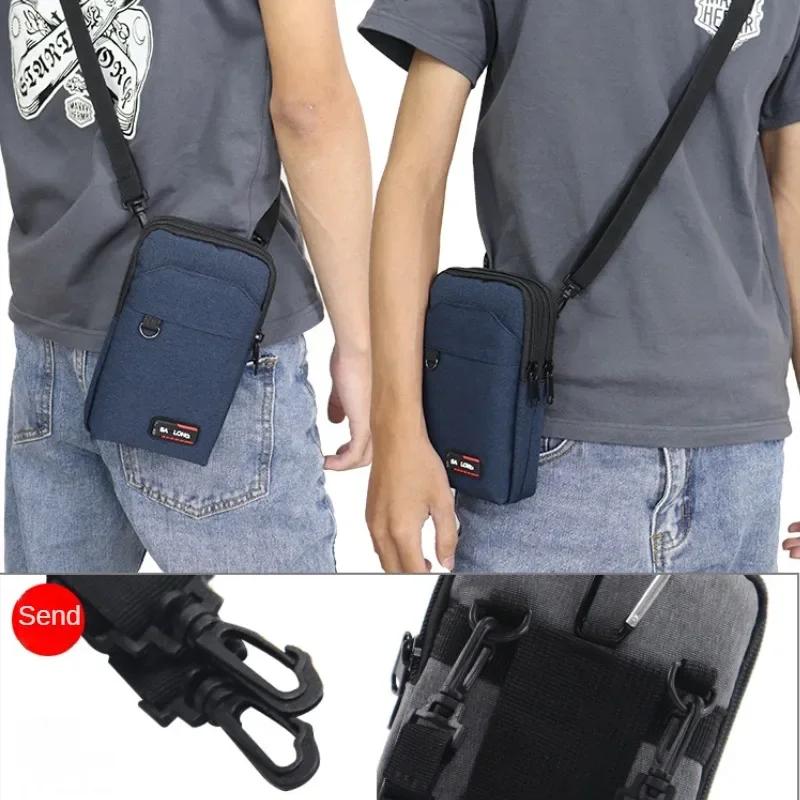 Riñonera Impermeable Bolso Capa Única/Doble Exterior Militar Cintura Fanny Pack Hombres Bolsillo para Teléfono Camping Caza Bolsa Táctica