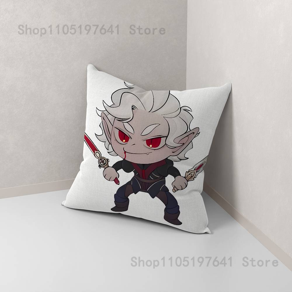 Astarion B-BaldurS G-Gate 3 Pillow Case For Sofa Decor Car Office Room Printing Cushion Cover Decorations and Protector