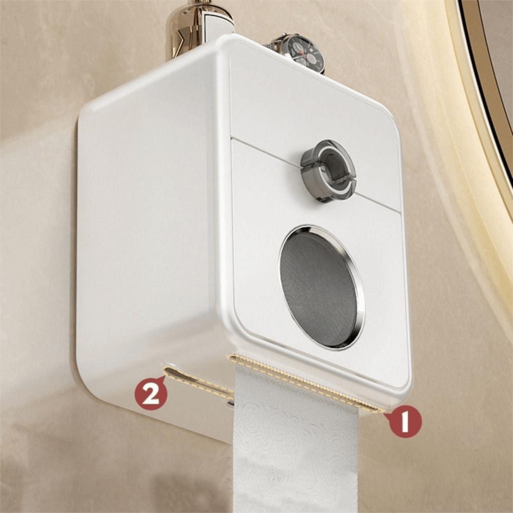 Wall Mounted Toilet Paper Storage Box Plastic Toilet Paper Holder Durable Paper Towel Box  Bathroom
