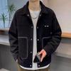 Autumn/winter New Men's Trendy Brand Lapel Business Casual Versatile Jacket Large Pocket Decorative Thickened Blazer