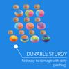 Colorful Steamed Bun Toy with Steamer Stress Relief Multicolor Dumpling Squeeze Sensory Toy Stress Ball Simulated Dough Ball Fidget Toy