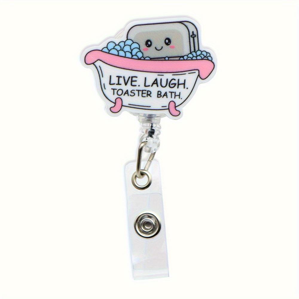 

Масштабируемый зажим для бейджа медсестры больницы. Выдвижной держатель для ID-карты для медицинских работников. прозрачный