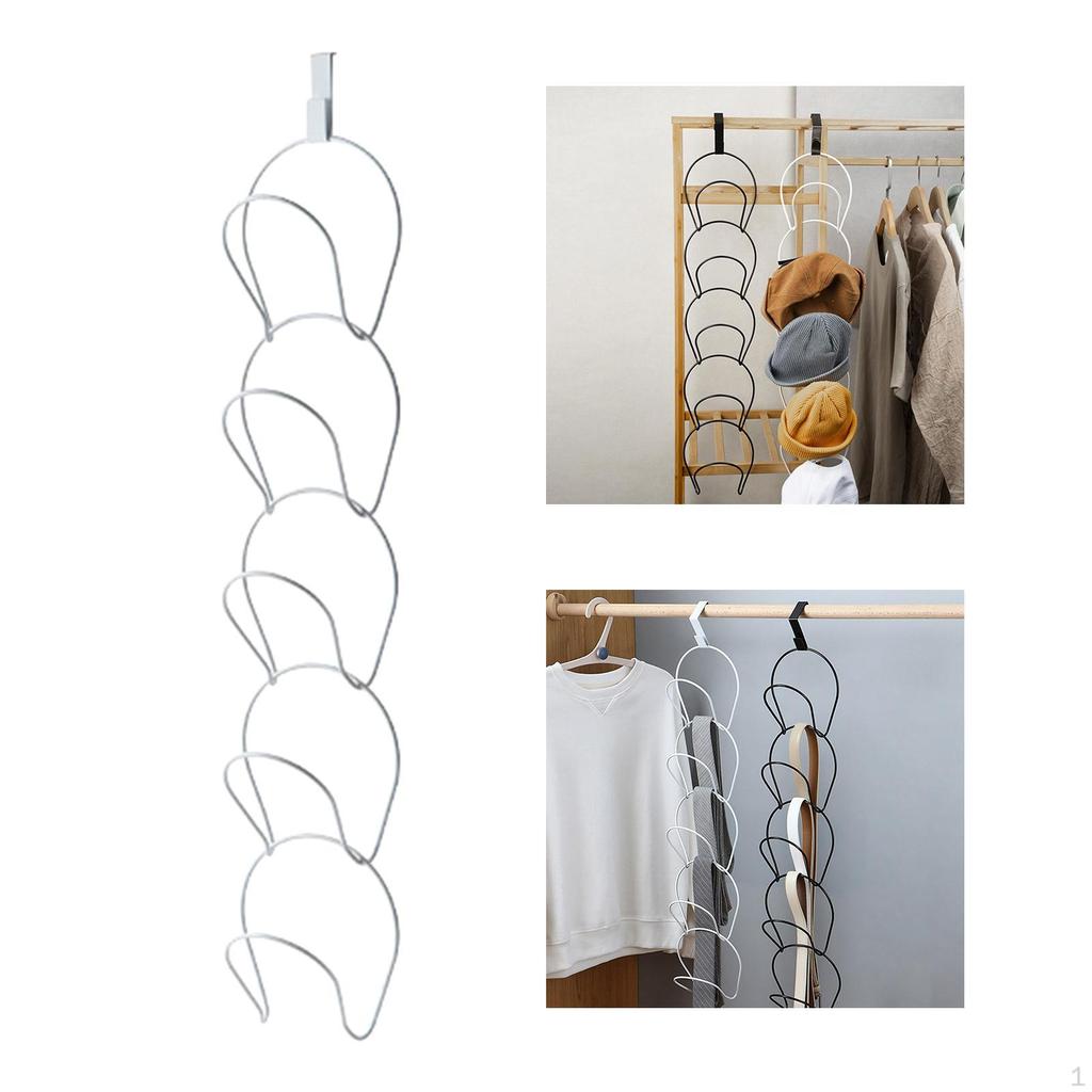 Door-Mounted Hat Storage Solution for Caps and Accessories