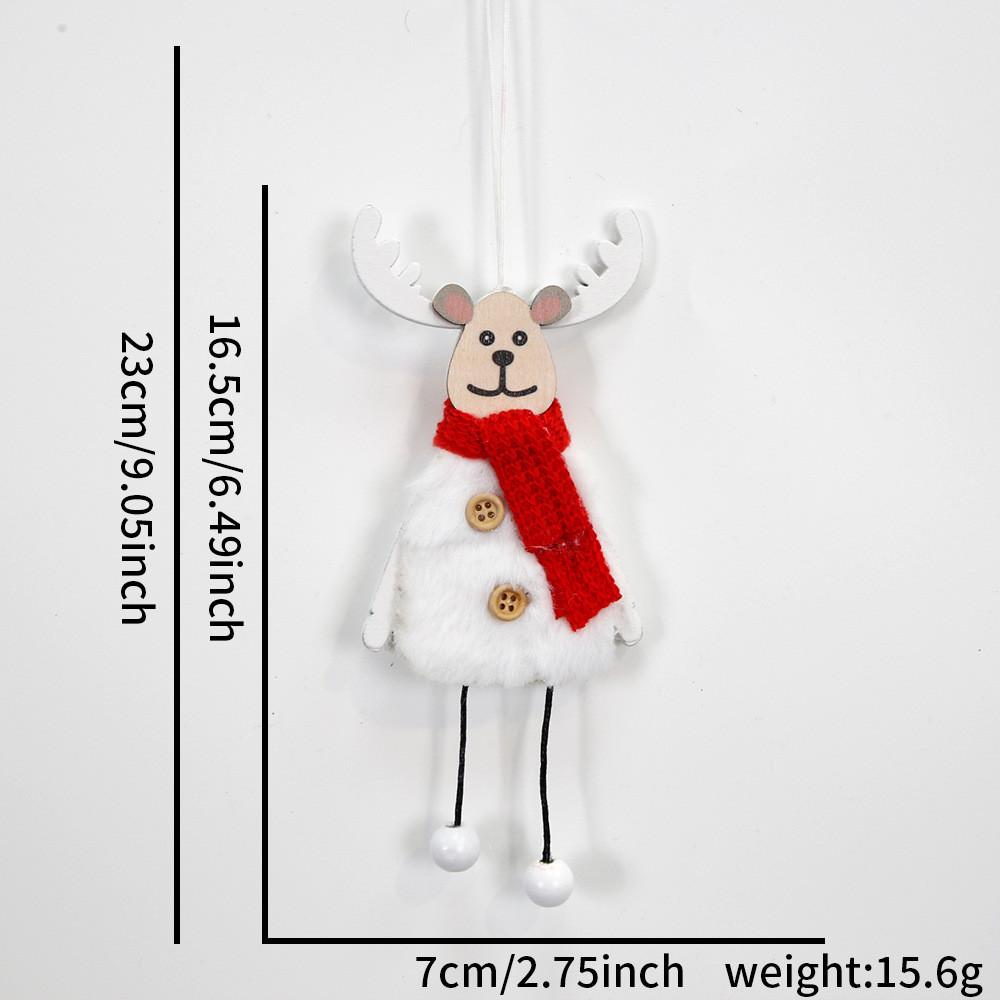 

Unique Cute Wooden Reindeer Ornaments For Eyecatching Christmas Tree Decor Holiday White Deer Pendant