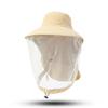 1pc Bucket Hat with Net Mesh, Summer Anti-Mosquito Hat for Outdoor Fishing Hiking Gardening