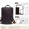 Canvas Slim Made In Japanese Persimmon Tannin Kurashiki Slim Gusset Toyooka Birthday Tannin [creare KIKI] Bag, Backpack, Men's, Lightweight, Japan,