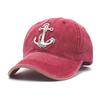 Washed Embroidered Denim Baseball Cap Men'S And Women'S Trend Casual Versatile Cap Street Hat
