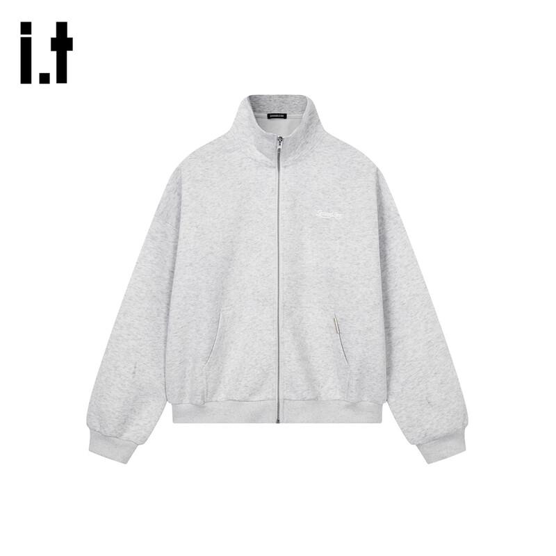

GROUND ZERO Embroidered Stand-Collar Zip-Up Cardigan M