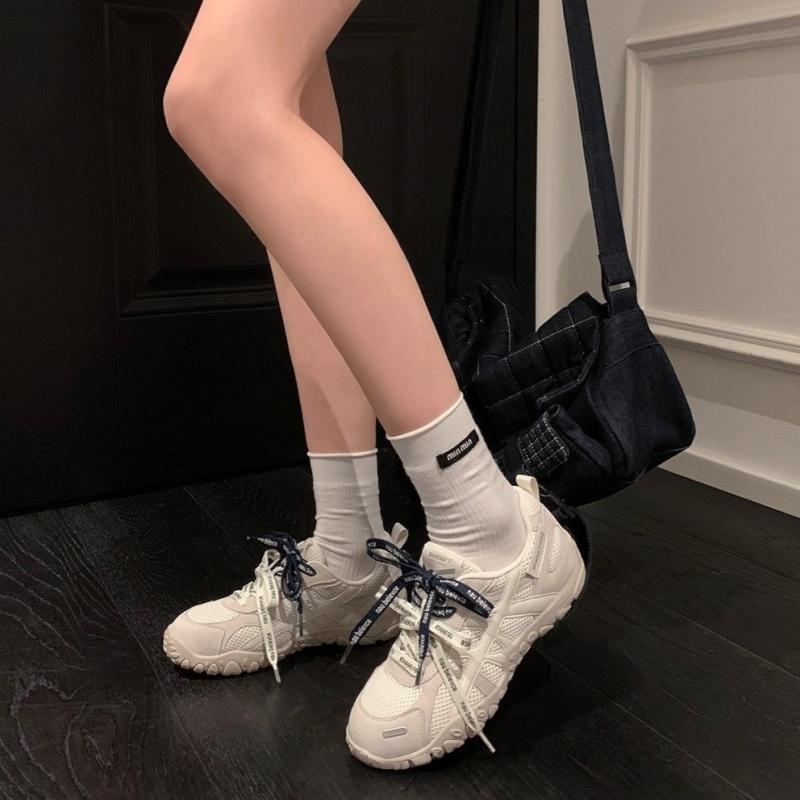 Fashion Breathable Mesh Sneakers 2025 Summer Lace Up Flat Running Shoes Outside Walking Comfortable Soft Casual Women Sneakers