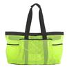Extra Large Beach Bag Foldable Storage Bag Breathable Mesh Handbag Lightweight Portable Organizer Bag with Zippers Side Pockets
