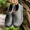 Fashion Low-top Shallow-mouth Men's Rain Shoes Men's One-pedal Water Shoes Rubber Shoes Rainy Day Versatile Men's Wading Shoes