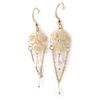 Les Trésors De Lily [M9396] - 'Carmen' Designer Earrings Pink Gold White