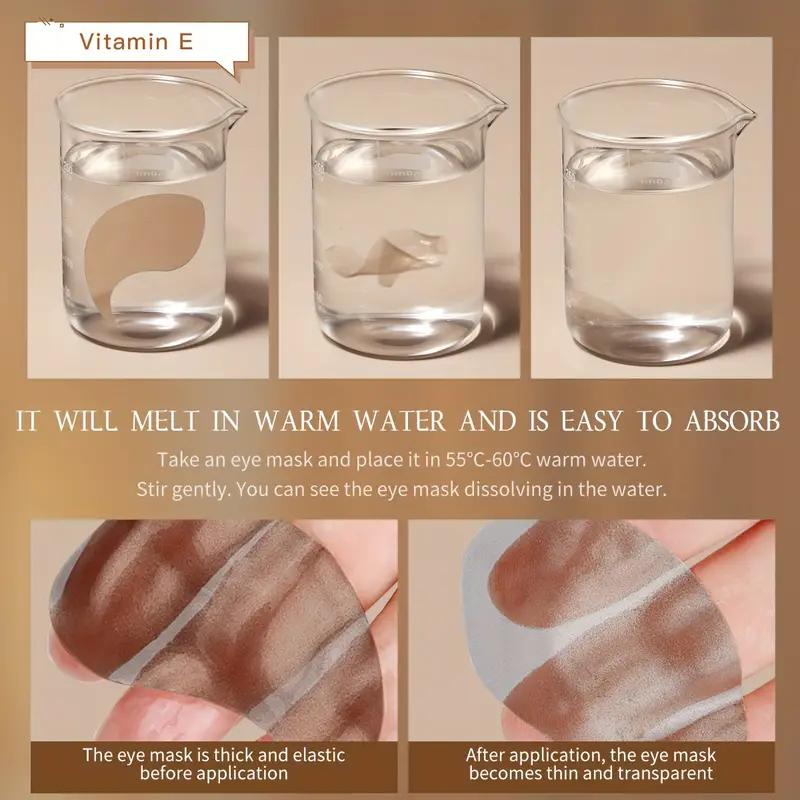 Кофеїн, ніацинамід, патчі для очей, антивікові лікувальні маски для темних кіл, набряків, зморшок, зволоження, зміцнення, догляд за очима, 60 шт.