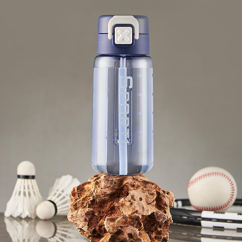 

The Space Cup Is Now A Simple, Universal, High-temperature Resistant Student Water Cup and Plastic Cup 600ml темно-синий